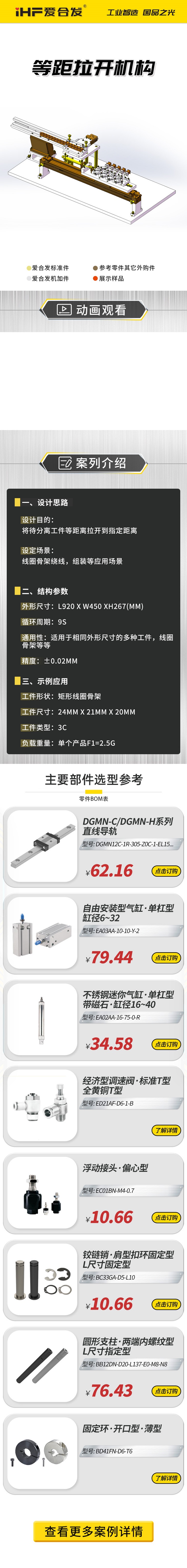 愛合發案例介紹（shào）：等距拉開（kāi）機構