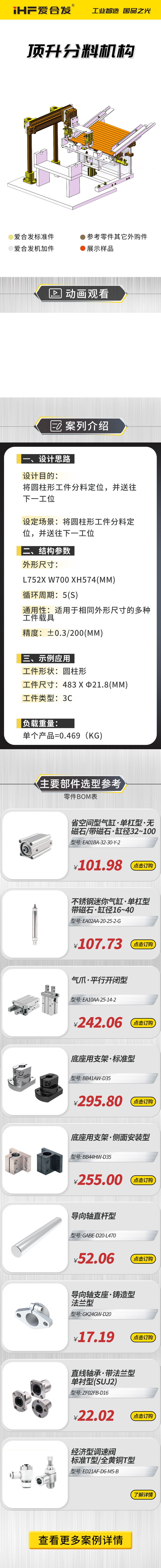 愛合發案例介紹：頂升分料機構！